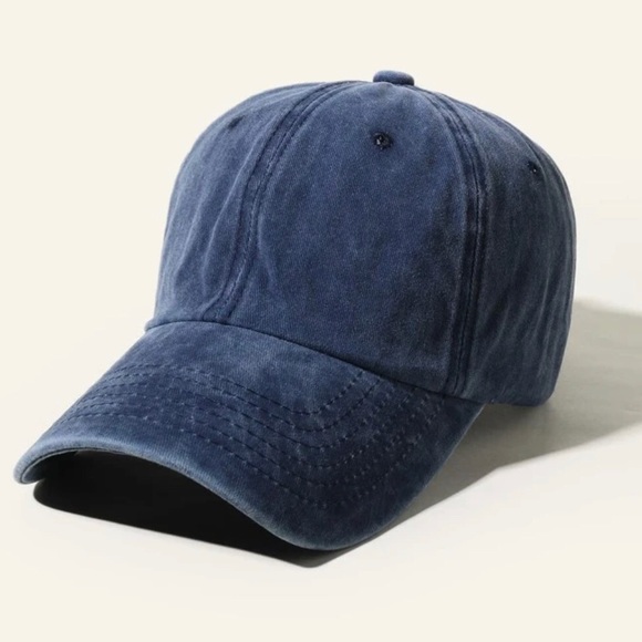 Blue Ponytail Baseball Cap - Picture 2 of 5